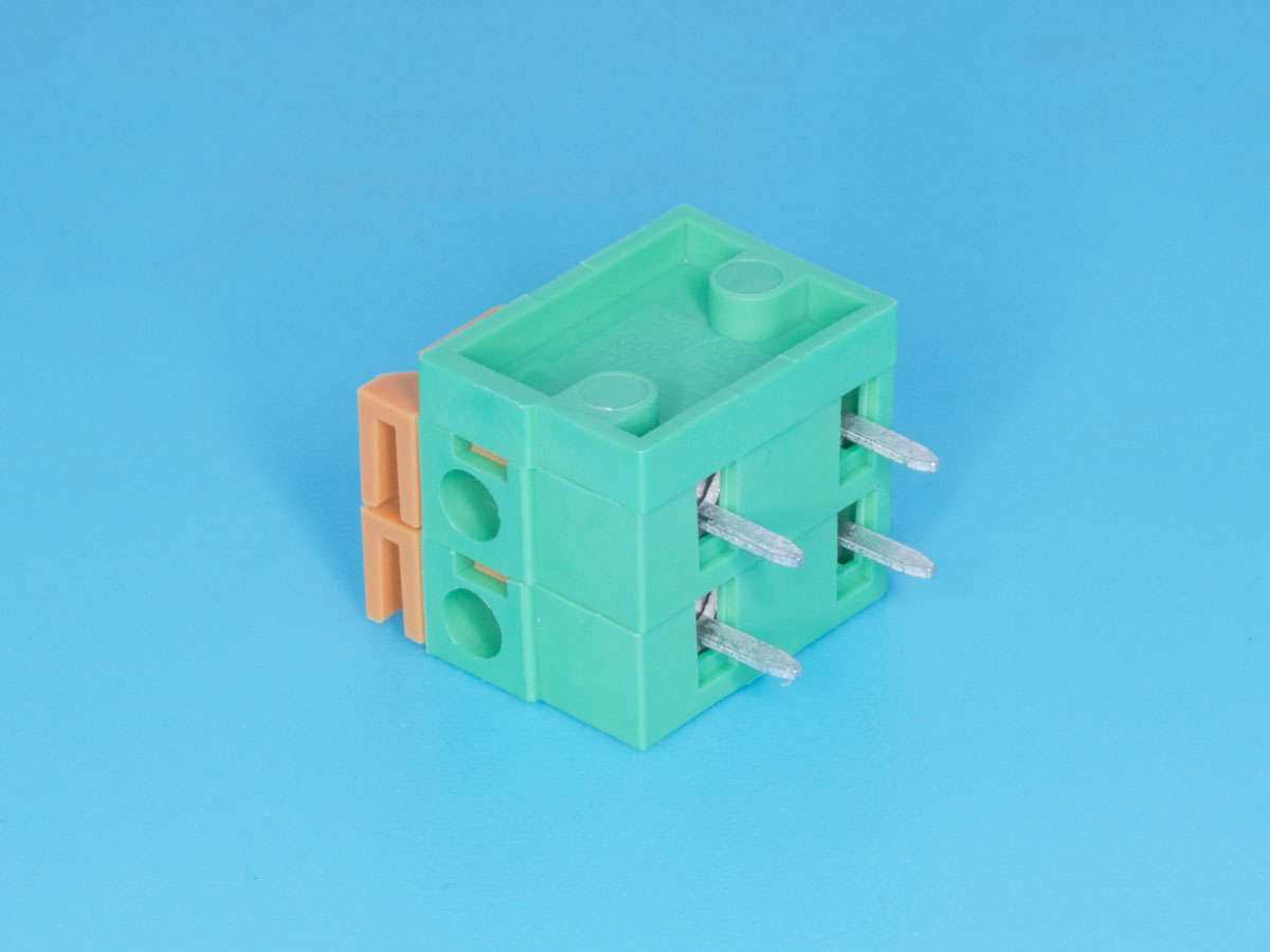 TB-05A - Клеммник с зажимом 2 позиции, шаг 5,08мм