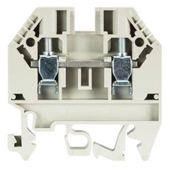 Клемма WK 4 TKS D/U - Проходная клемма с габаритами WK 4 / TKM, тип фиксации провода: винтовой, номинальное сечение: 4 мм кв., 32A, 800V, ширина: 6 мм, цвет: серый, тип монтажа: DIN 35