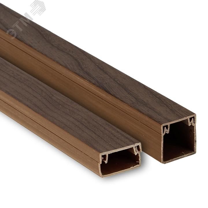 Кабель-канал 20х10 L2000 пластик Plast темн. дер. kk-20-10d