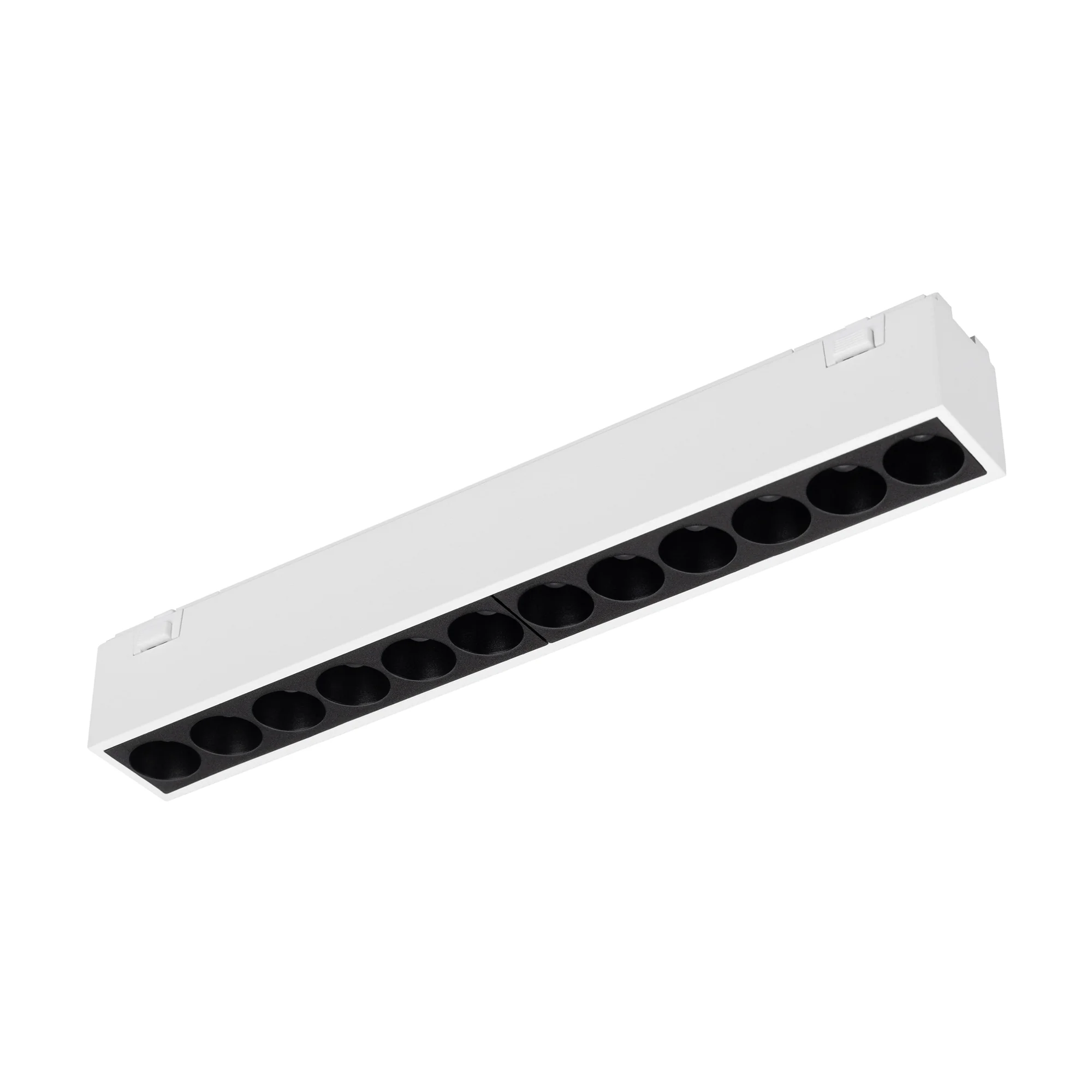 Светильник MAG-VIBE-LASER-L197-12W Day4000 (WH, 24 deg, 48V) 044424 - Светильник для магнитных треков MAG-VIBE. Мощность 12 Вт, св. поток 910 лм, 76 лм/Вт, дневной 4000 K, CRI>90, угол 24°, напряжение питания 48 В. Белый прямоугольный корпус из алюминия, 