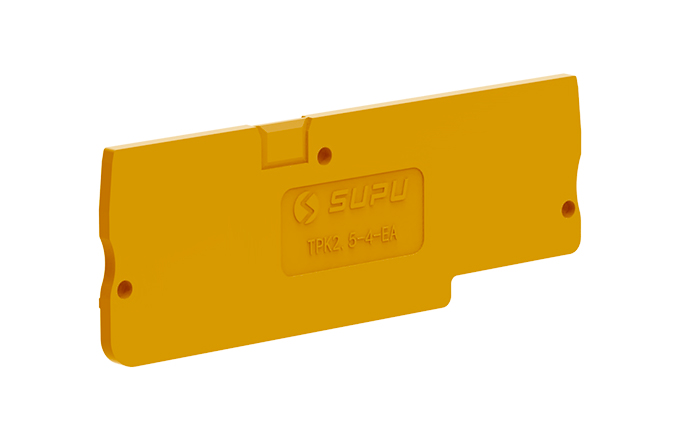 Торцевая крышка TPK2.5-4-OG-EA - Торцевая крышка для клемм TPK2.5-4…, цвет: оранжевый