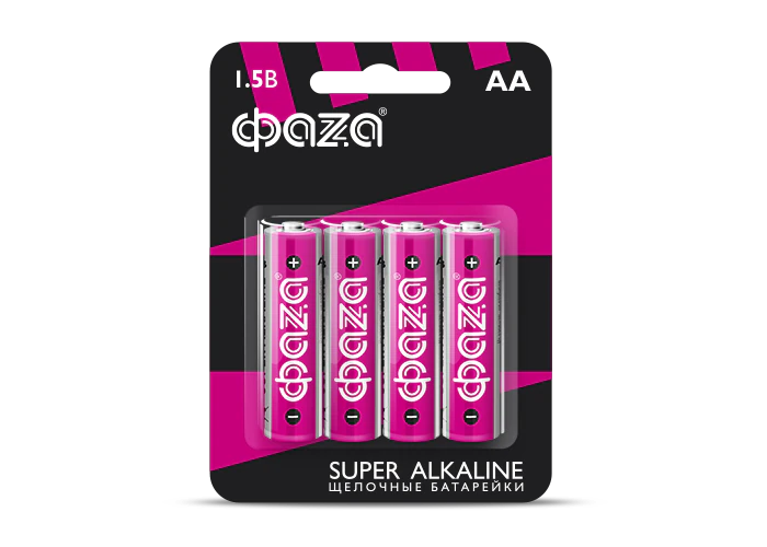 Элемент питания LR 6 (AA) Super Alkaline блистер, 4 шт.