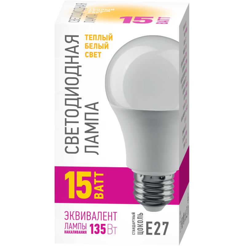 Лампа светодиодная 82 920 OLL-A60-15-230-2.7K-E27-PROMO 82920