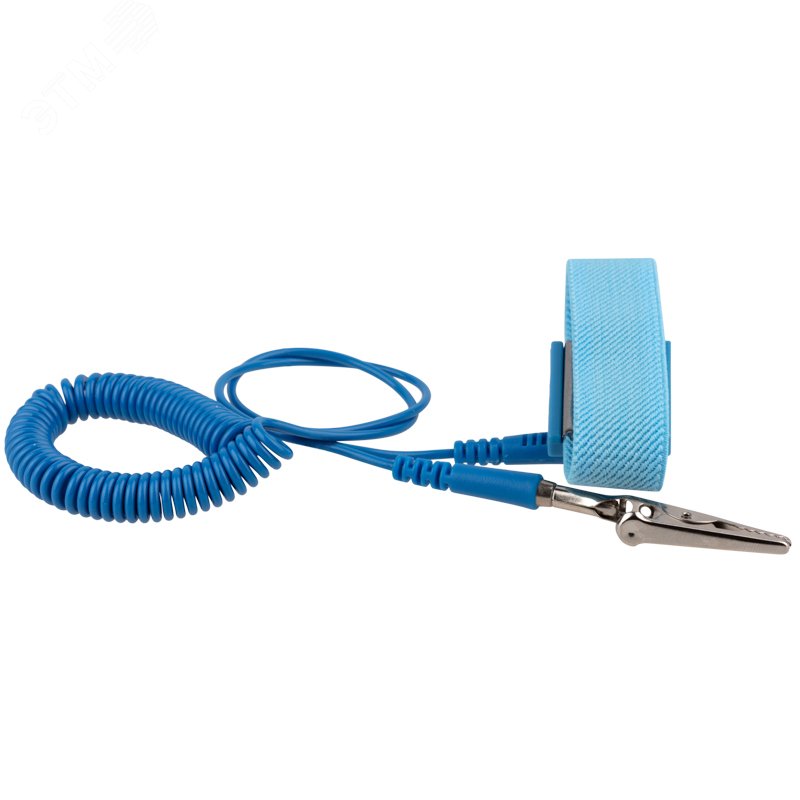 Антистатический браслет 12-0255 - с заземлением, длина 2м