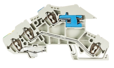 Клемма этажн. WKIF 2.5 NT-D-SL - Этажная клемма, NT-D-SL, тип фиксации провода: пружинный, номинальное сечение: 2,5 мм кв., 24A, 400V, ширина: 5 мм, цвет: серый, тип монтажа: DIN 35