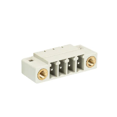 Вилка Wiecon 8513 S / 4 W F - Вилочный разъем, горизонтальный, на плату, с монтажными фланцами, шаг 3,5 мм, 4 полюса, фиксация на плате пайкой, 250V, 8А, без маркировки, цвет: серый, серия 8513 S WF