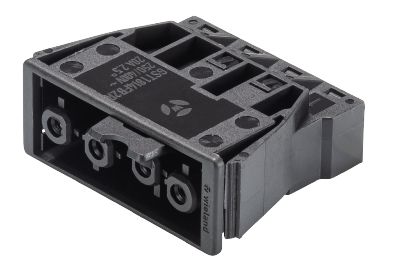 Разъем GESIS GST18i4F B2 R V SW - Розеточный разъем в панель, 4 полюса, пружинная фиксация, толщина панели 0,5-1,5 мм номинальное напряжение: 250/400V, номинальный ток: 20A, цвет: черный, серия gesis GST18i4