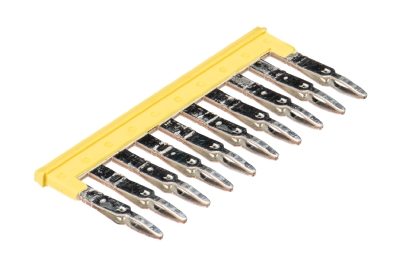 Соед. мостик IVB WKMF 2,5-10 - Соединительная перемычка, для установки в зажимную клетку, изолированный, 10 полюсов, для клемм: WKMF 2,5/15