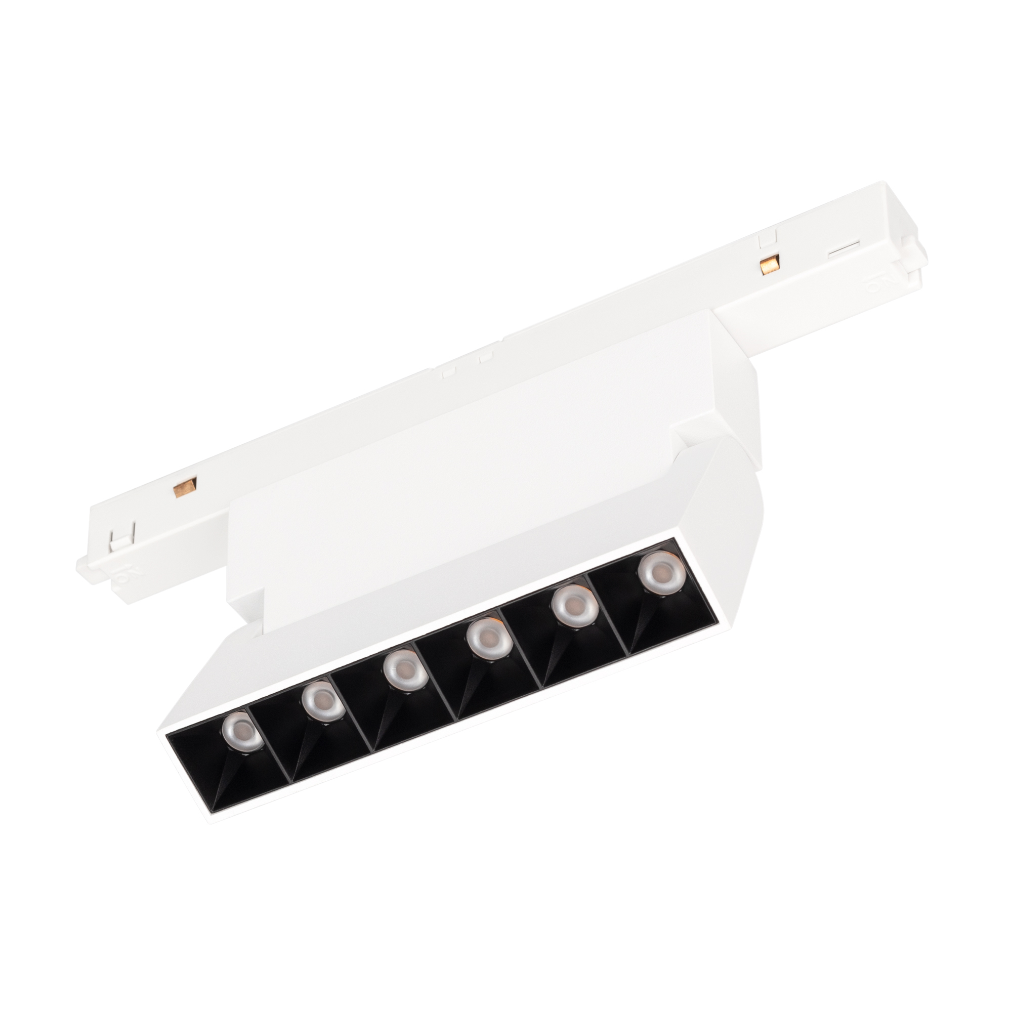 Светильник MAG-ORIENT-LASER-FOLD-S195-6W Day4000 (WH, 30 deg, 48V, DALI) 035861 - Светильник для магнитных треков MAG-ORIENT шириной 26 мм с управлением DALI. Мощность 6 Вт, св. поток 250 лм, 42 лм/Вт, дневной 4000 K, CRI>90, угол 30°, напряжение питания 