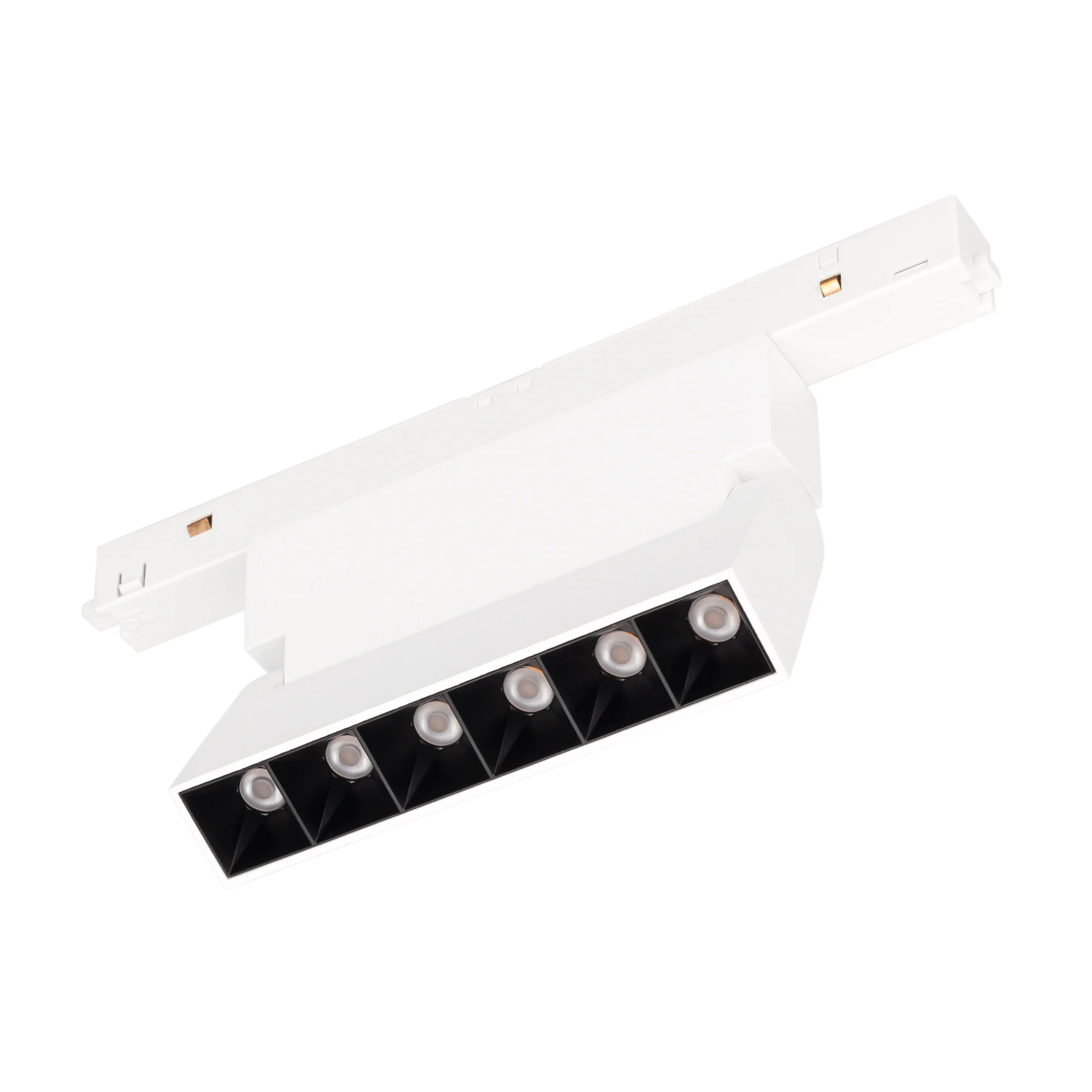 Светильник MAG-ORIENT-LASER-FOLD-S195-6W Day4000 (WH, 30 deg, 48V, DALI) 035861 - Светильник для магнитных треков MAG-ORIENT шириной 26 мм с управлением DALI. Мощность 6 Вт, св. поток 250 лм, 42 лм/Вт, дневной 4000 K, CRI>90, угол 30°, напряжение питания 