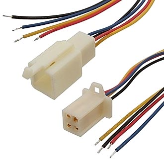 1009 AWG24  4X2.8 5MM L=300MM RBYB - Комплект межплатного кабеля питания, серия 1009, AWG24, 4x2,85 мм, 0.3 м, RBYB