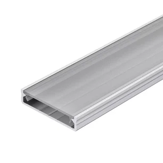 Профиль ALM-FLAT-S-2020 ANOD 026713(1) - Алюминиевый анодированный профиль для светодиодных лент и линеек. Габаритные размеры (LхWхH): 2020x43x9 мм. Ширина площадки для ленты 40 мм. Экраны, заглушки и другие аксессуары приобретаются отдельно. Цена за 1 шт