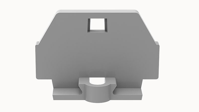 Торцевая крышка D-WS1.5-DB-01P-11 - Торцевая крышка, для клемм WS1.5-DB..., цвет: серый