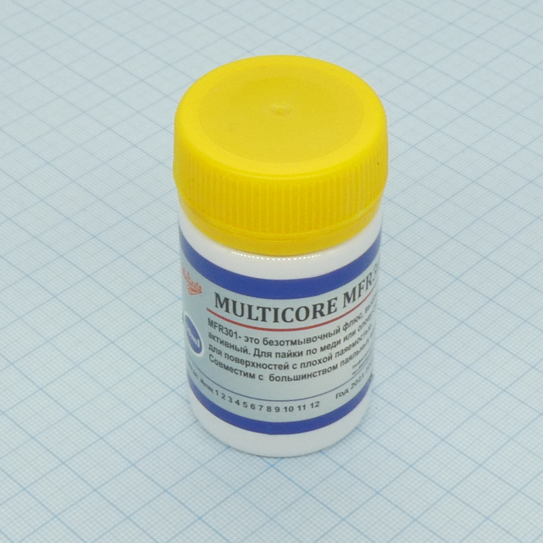 Флюс Multicore MFR301 безотмыв.(30мл) - Безотмывочный, высокоактивный. Для пайки по меди или олово-свинцу, для поверхностей с плохой паяемостью. Совместим с большинством паяльных масок.