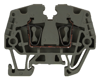 Клемма WKMF 2,5/15 BLACK - Проходная клемма, тип фиксации провода: пружинный, номинальное сечение: 2,5 мм кв., 24А, 500V, ширина: 5 мм, цвет: черный, тип монтажа: DIN 15