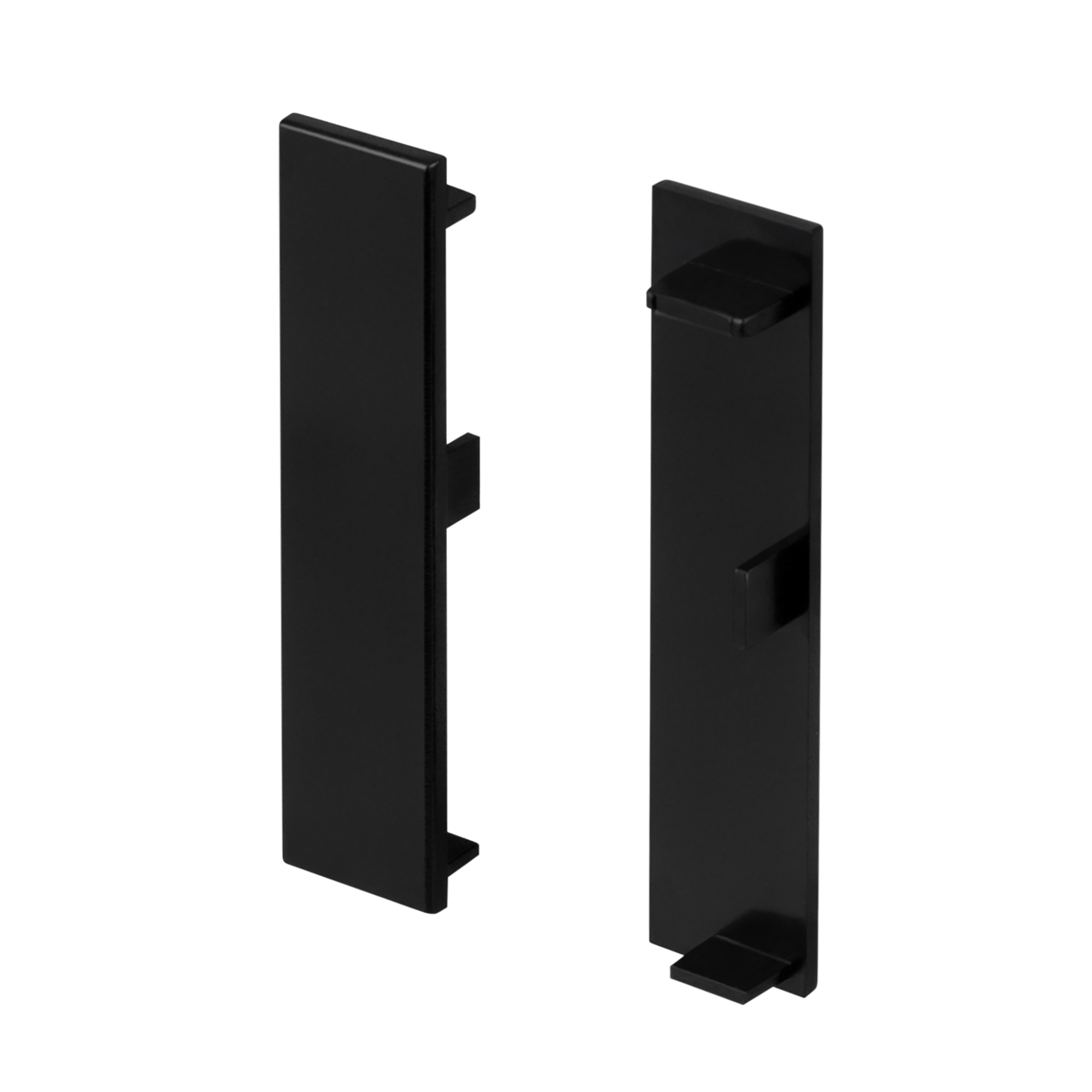 Заглушка PLINTUS-H55 BLACK 046162 - Пара глухих заглушек для профиля PLINTUS-H55 черного цвета. Материал пластик.  В комплекте 2 шт., цена за 1 комплект.