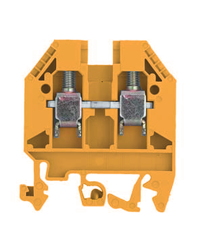 Клемма WK 6 /U Orange - Проходная клемма, тип фиксации провода: винтовой, номинальное сечение: 6 мм кв., 41A, 800V, ширина: 8 мм, цвет: оранжевый, тип монтажа: DIN 35