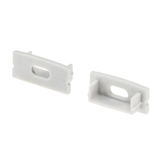 Заглушка ARH-WIDE-H10 с отверстием 016132 - PVC серая заглушка, с отверстием, для профиля WIDE-H10.