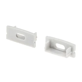 Заглушка ARH-WIDE-H10 с отверстием 016132 - PVC серая заглушка, с отверстием, для профиля WIDE-H10.