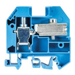 Клемма WKN 16 ETK/U - Клемма для подключения к нейтрали, тип фиксации провода: винтовой, номинальное сечение: 16 мм кв., 62A, 400V, ширина: 12 мм, цвет: синий, тип монтажа: DIN 35