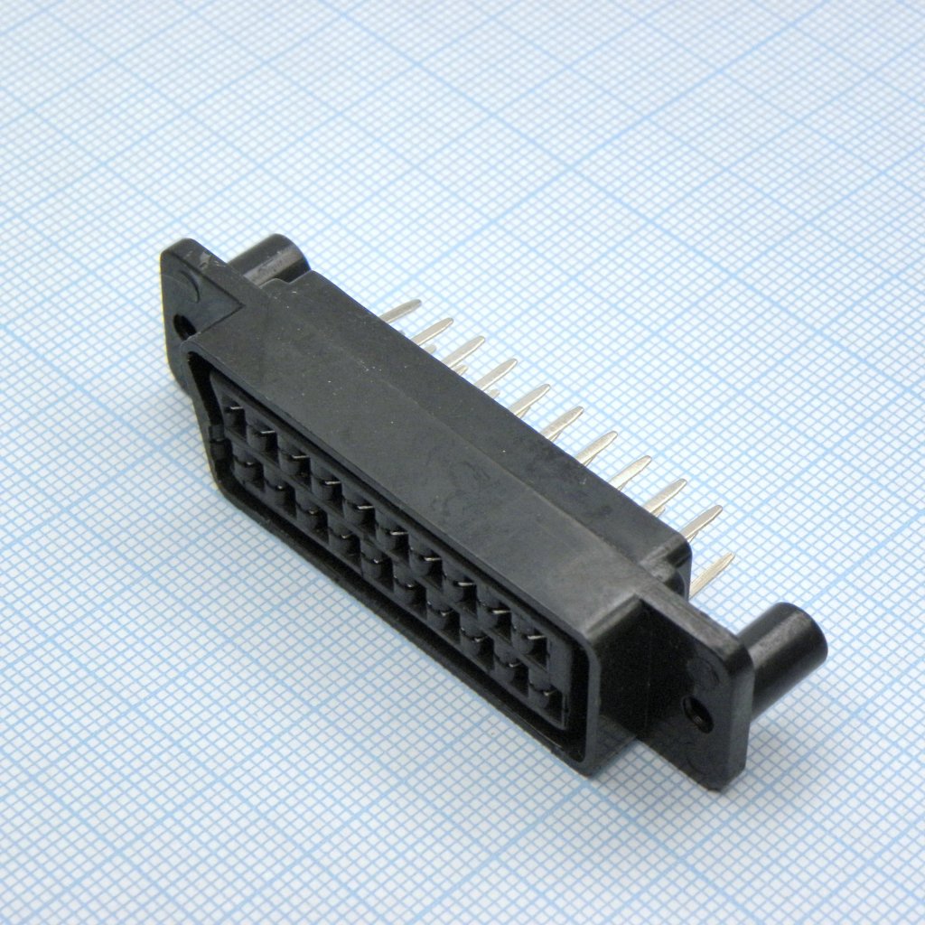 СКАРТ розетка на плату прям. - скарт розетка на плату