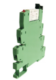 Релейный модуль UDK-PLC-RI 24VAC/DC - Реле с колодкой, 1 группа переключающих контактов, стандартное исполнение, входное напряжение: 24V AC/DC, коммутируемый ток: 6A, материал контактов: AgSnO, ширина: 6,2 мм, сечение обслуживаемых проводников: 0,14 - 2,5