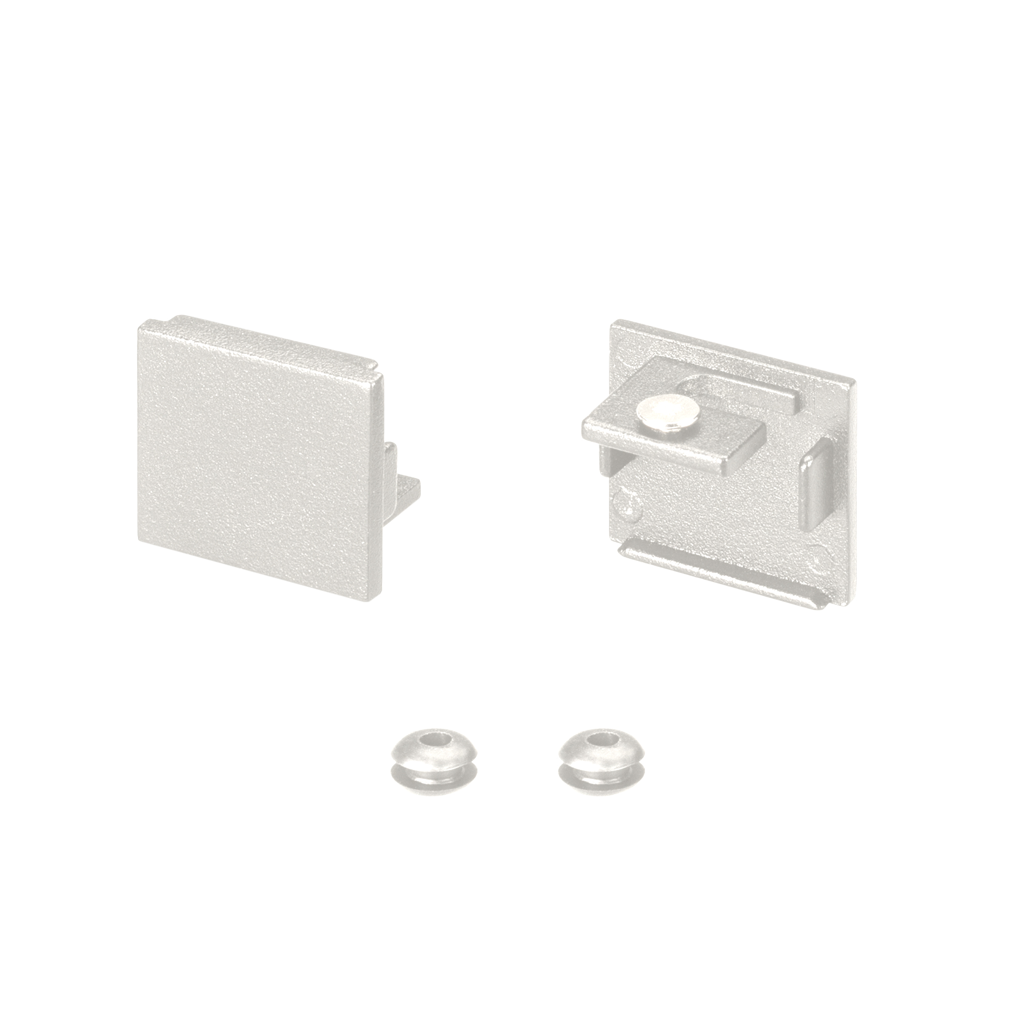 Заглушка SL-LINE-2522 WHITE глухая 043120 - Пара заглушек белого цвета (без отверстия) для профиля SL-LINE-2522-2500 WHITE, SL-LINIA20-FANTOM-2500 WHITE. В комплекте 2 заглушки. Цена за комплект.