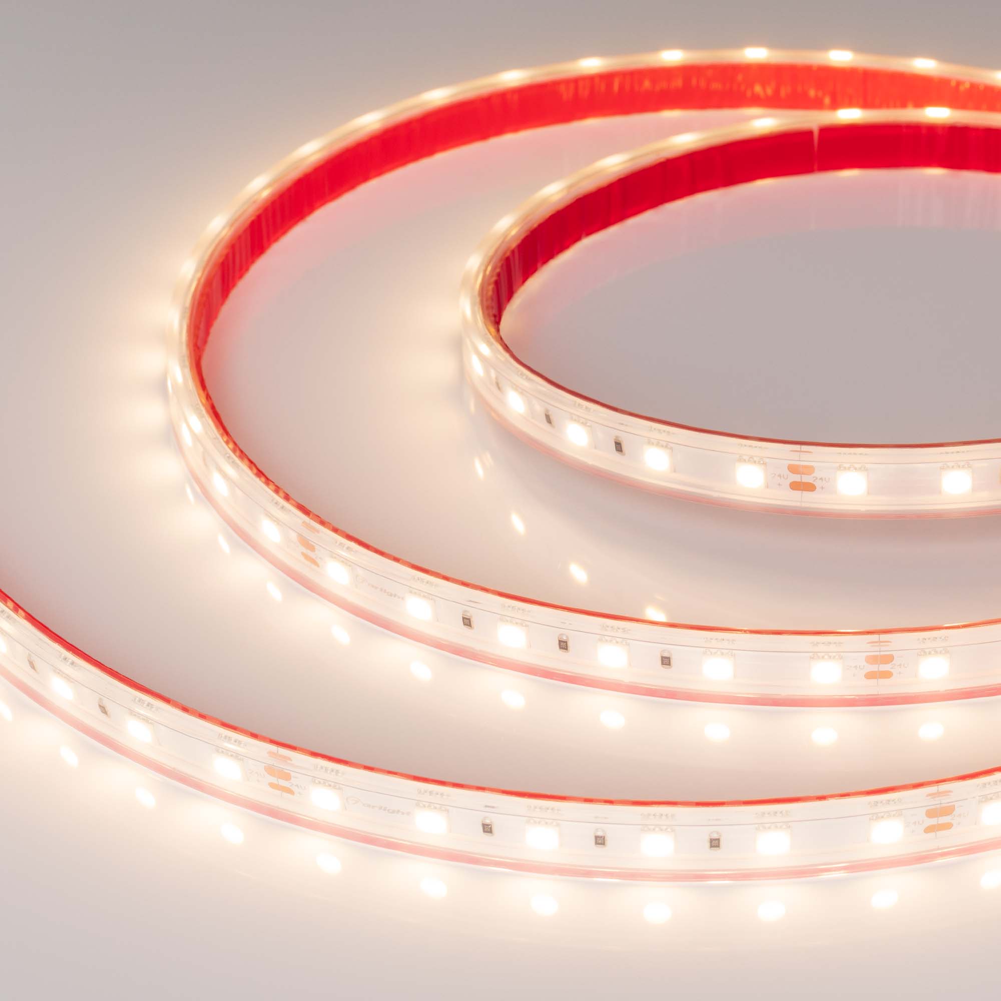 Лента герметичная RTW-PS-B60-13mm 24V Warm3000 (14.4 W/m, IP67, 5060, 5m) 021464(2) - Светодиодная гибкая лента RTW-B60, герметичная IP67 (PS-силиконовая экструзия). Светодиоды 5060, 60 шт/м (300 шт на 5 м), белая плата, скотч 3M. Цвет ТЁПЛЫЙ 3000 K, цвет