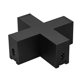 Коннектор крестовой NEO-CLIP-38-CON-X-BK 026847 - Коннектор крестовой для системы CLIP 38мм. Металл, цвет черный. Размеры LxWxH 162x162x64мм.