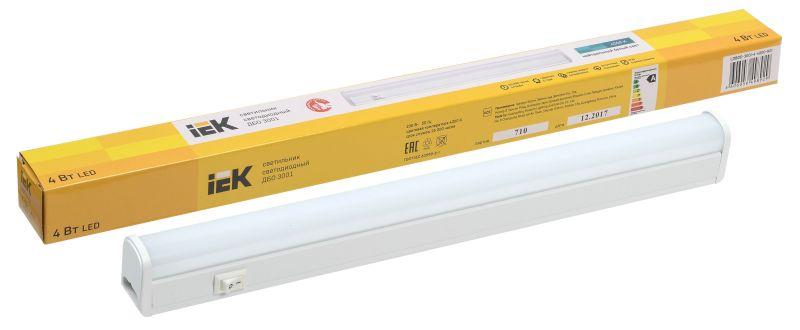 Светильник светодиодный ДБО 3001 4Вт 4000К IP20 311мм пластик LDBO0-3001-4-4000-K01