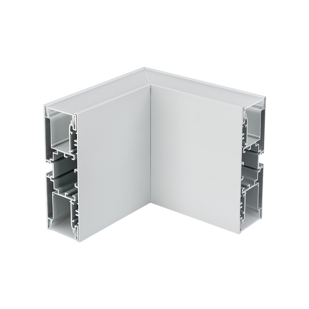 Угол S2-WALL-X2-H128-L90N внутренний 021288 - внутренний прямой угол в сборе для соединения 2-х профилей S2-WALL-X2-H128 под прямым углом 90°. Для установки в угол стены. В комплекте матовый экран, соединители. Длина внешней стороны угла 150мм.