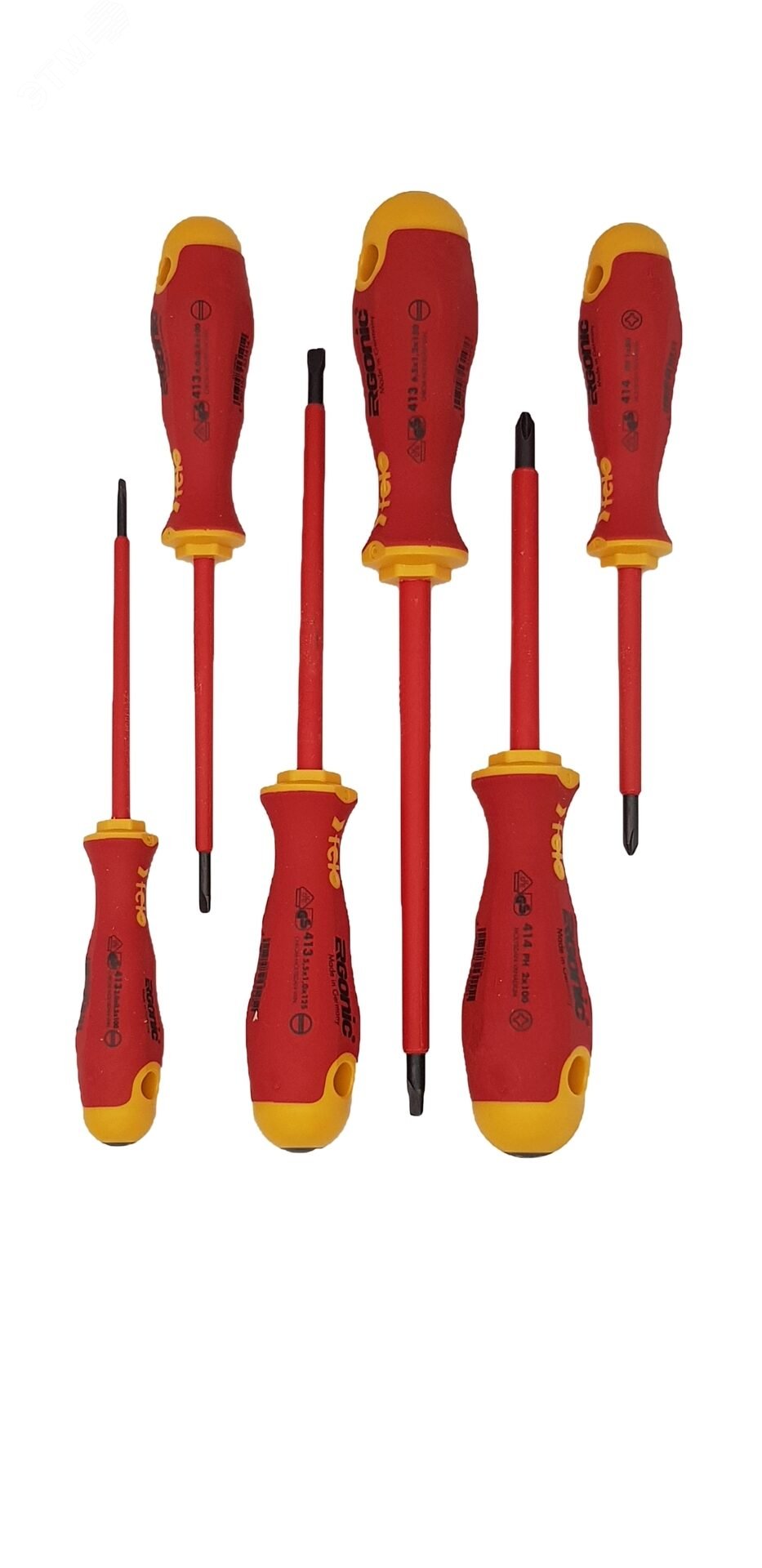 Набор диэлектрических отверток Ergonic (уп.6шт) Felo 41396198