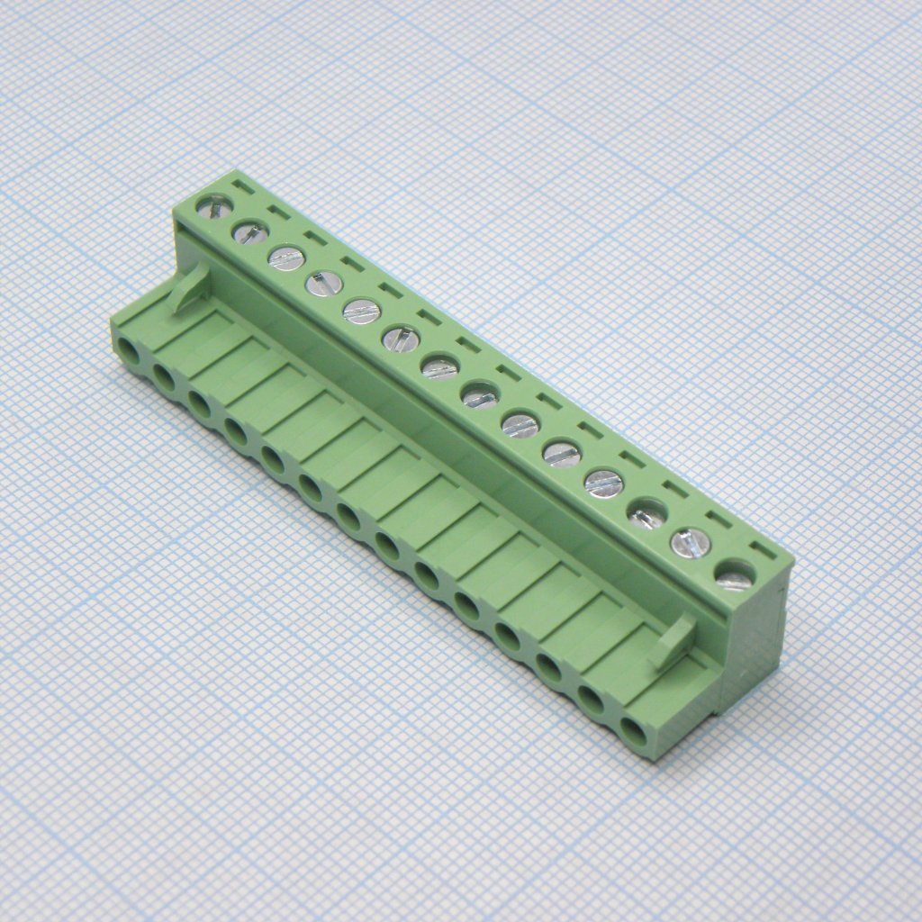2EDGK-5.08-14P-14-00A(H) - Разъемный клеммный блок, 14 контактов. Серия 2EDGK-5.08