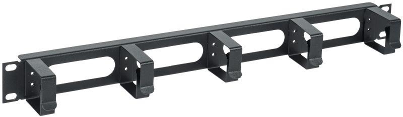 Органайзер кабельный 19 дюйм 1U 5 колец черн. CO05-1M5RM