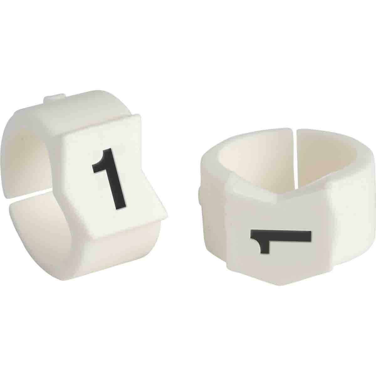 brd133601 - SCN-45-1 клипсы белые, 50шт/упак, для провода 11,2-15,0мм диаметра, легенда 1