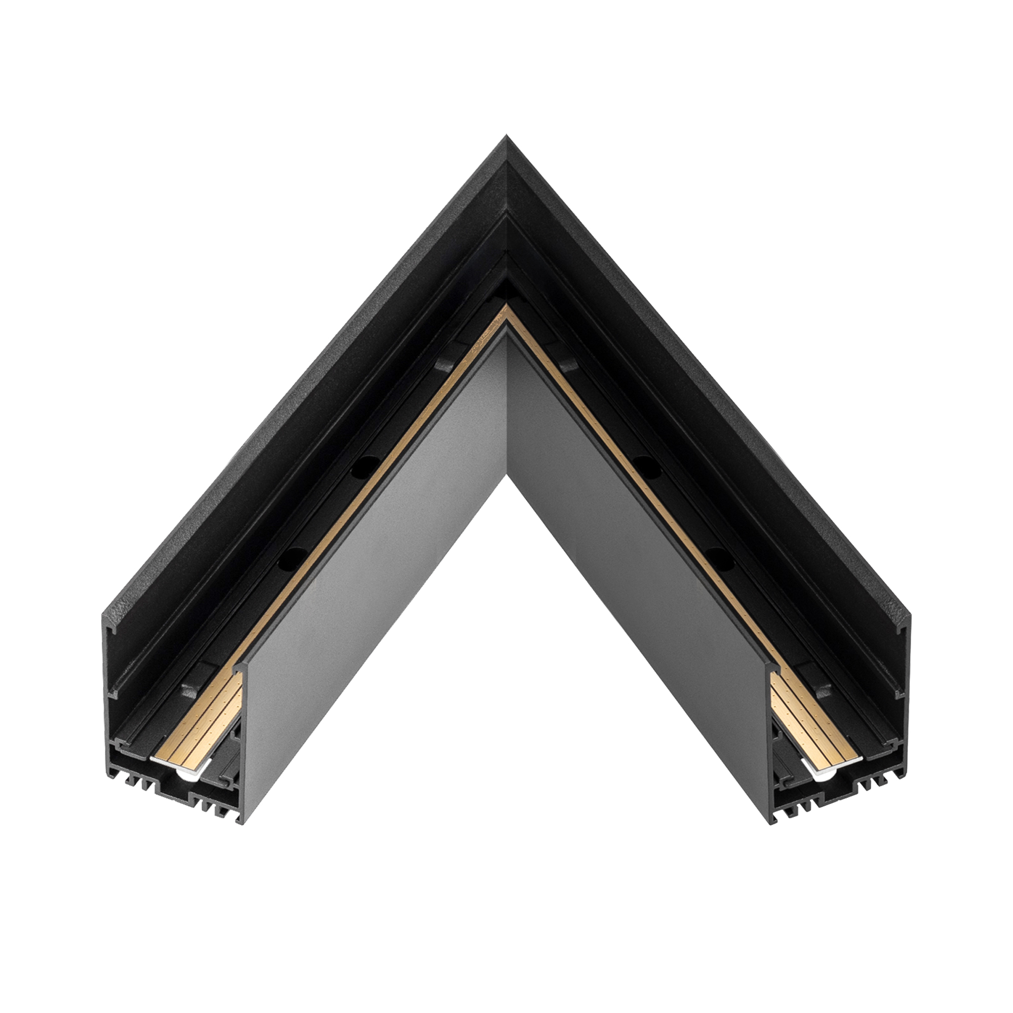 Коннектор угловой MAG-CON-4563-V60 (BK) 035312 - Угловой коннектор 60 градусов для трека MAG-TRACK-4563. Материал алюминий, цвет черный. Размеры 230x230x45x63мм. DC24V. Аксессуары для соединения с треком приобретаются отдельно.