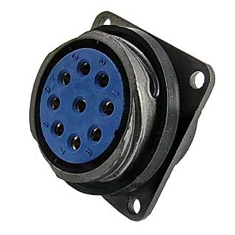 FQ30-9PIN ZK - Блочная розетка, 9 контактов