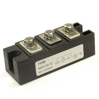 МДД125-12 (АНАЛОГ) - Диодный модуль силовой 125 А, 12 класс