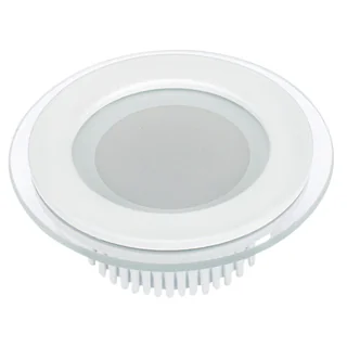 Светодиодная панель LT-R96WH 6W Day White 120deg 014928 - Стеклянная круглая панель 6Вт / ДНЕВНОЙ 4000K / 430лм / 120°. Размер Ф96x45мм (в отверстие Ф72 мм). Корпус белый. Питание от сети 230VAC, мощность 6Вт, драйвер в комлекте 300mA 15-25V. Диапазон раб