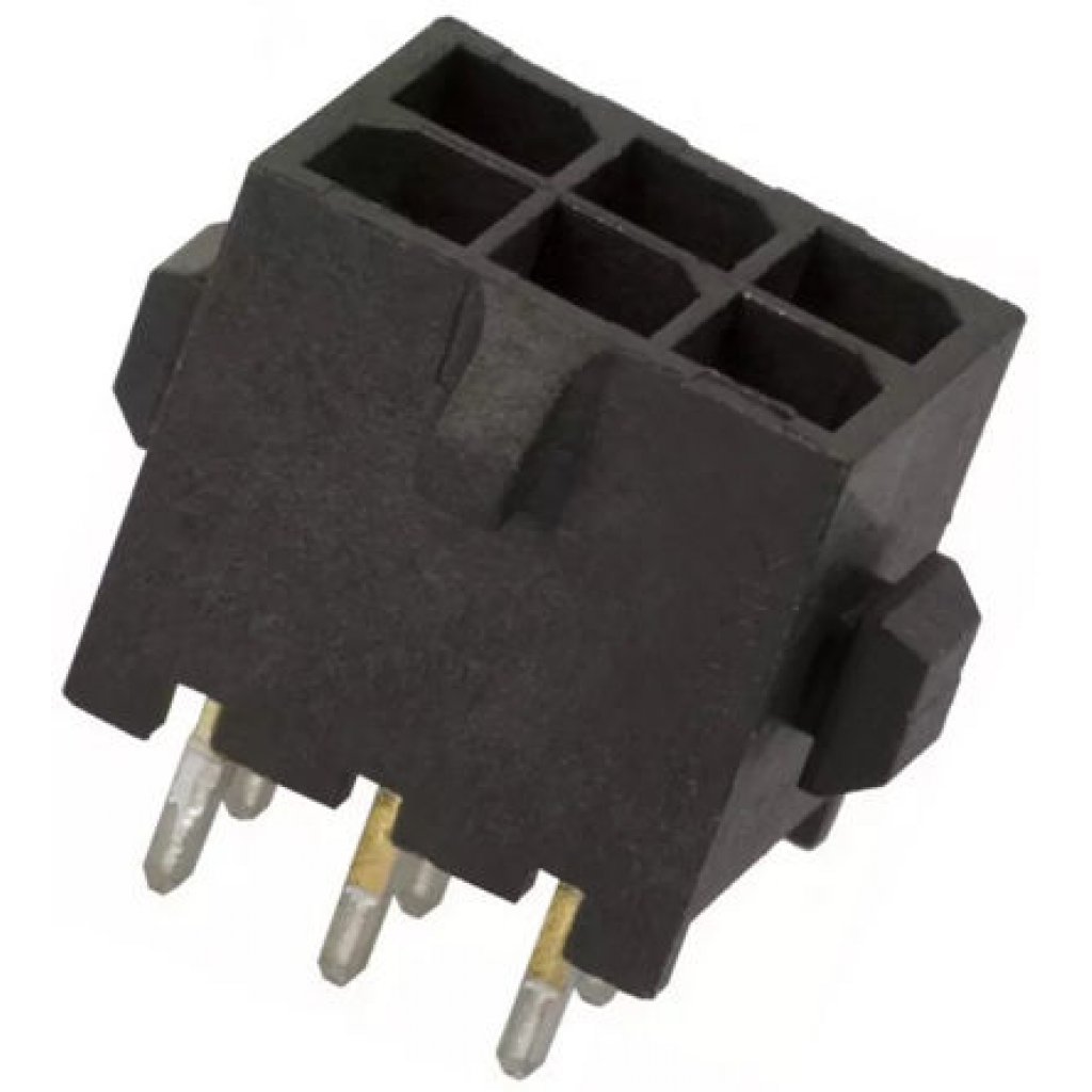 3-794630-6 - Соединитель питания 6 контакт(-ов) 3мм луженый прямой монтаж в отверстие 6 терминала(-ов) 1 порт(-ов) коробка/лоток