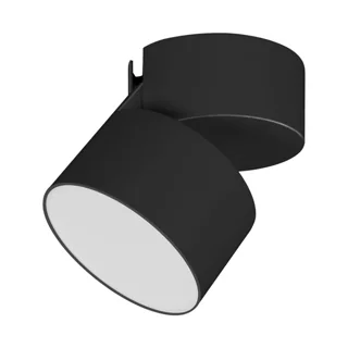 Светильник SP-RONDO-FLAP-R95-16W Warm3000 (BK, 110 deg) 028158 - Накладной откидной светильник 16Вт, черный круглый корпус. Цвет ТЕПЛЫЙ 3000K, св.поток 1080лм, CRI(Ra)>90, угол 110°. Размер светильника Ф95x55мм, размер чаши Ф95x45мм. Питание AC220-240V, 1
