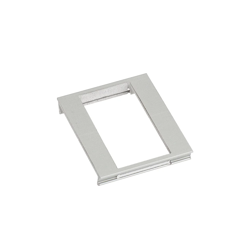 Рамка для SHELF-MULTI половинная (ANR, -) 017300 - половинная алюминиевая рамка к профилю SHELF-MULTI, для установки половинного блока стандартных розеток, выключателей и др.