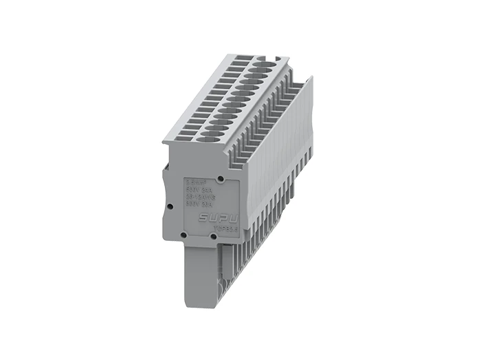 Разъем штекерный TCPB2.5-7-GY - Разъем штекерный с пружинным зажимом, для клемм TCD1.5-2-1…, TCD2.5-2-1… 7 полюсов, цвет: серый