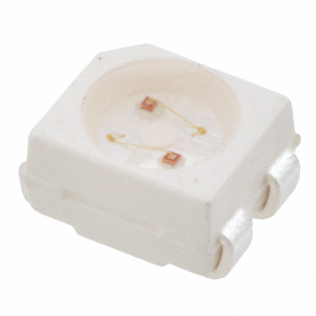 HSMF-A206-A00J1 - Светодиод зеленый/желтый прозрачный 4PLCC для поверхностного монтажа