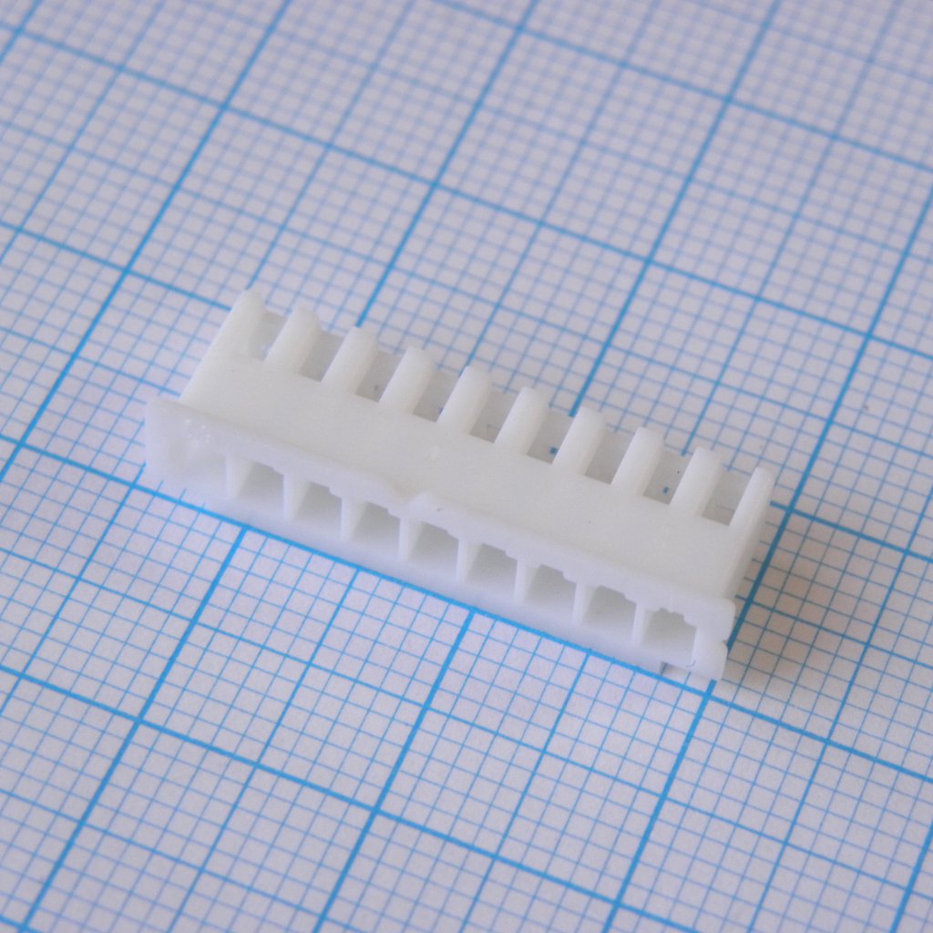 I-DS1069-SCW009 - Серия XH. Корпус разъема - розетка на кабель 9 контактов, шаг 2.5мм / требуются контакты T-DS1069-SC600