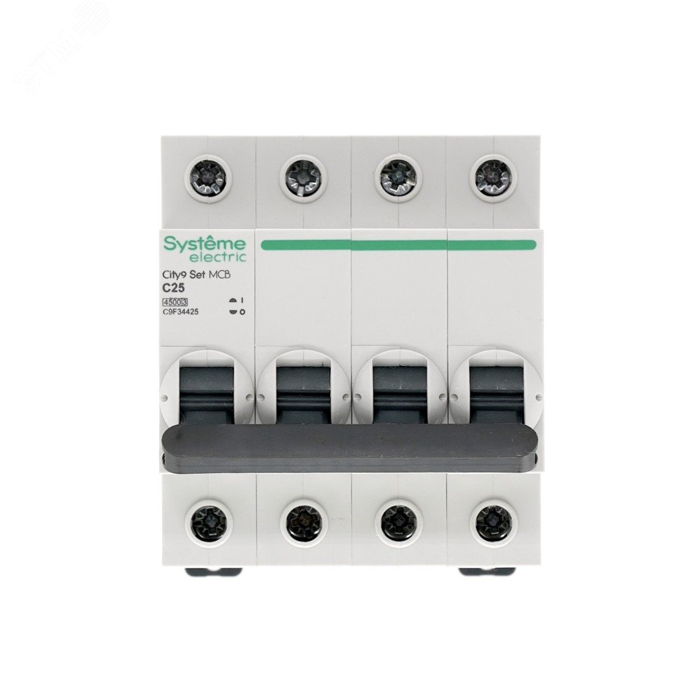 Выключатель автоматический модульный 4п C 25А 4.5кА City9 Set 400В SE C9F34425