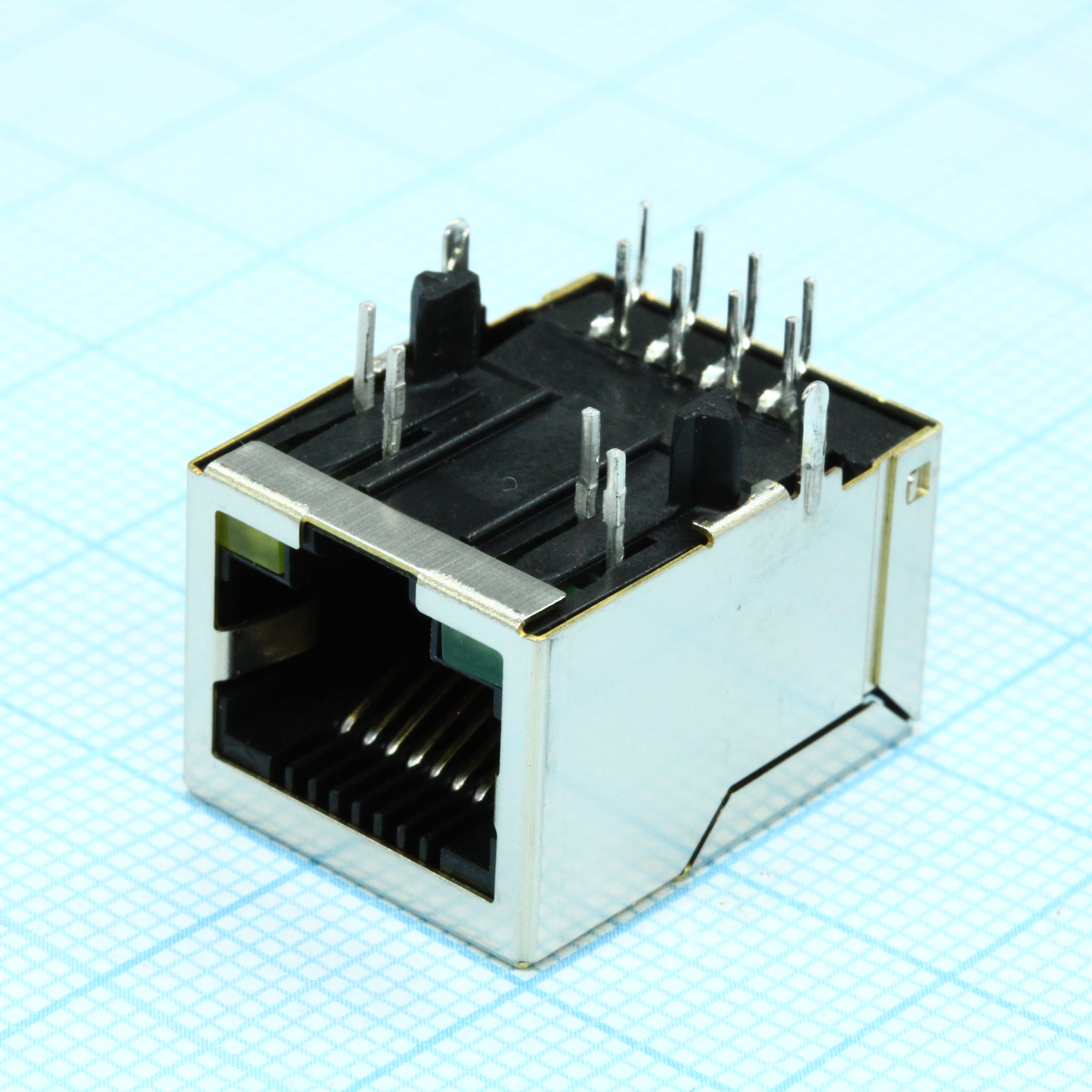 J00-0045NL - Модульный разъем, Cat5/Cat6, RJ45, Гнездо, 12 выводов, 1 порт