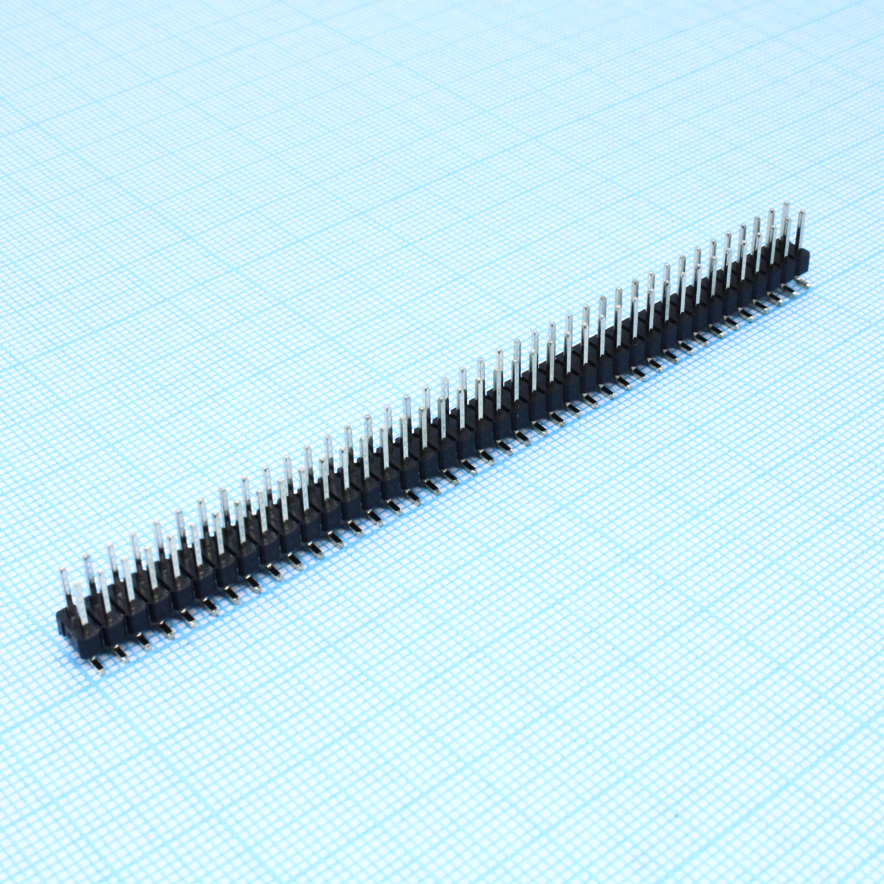 DS1022-2X40MF17XB-B - Соединитель штыревой, вилка на плату для поверхностного монтажа прямая, шаг 2,54мм