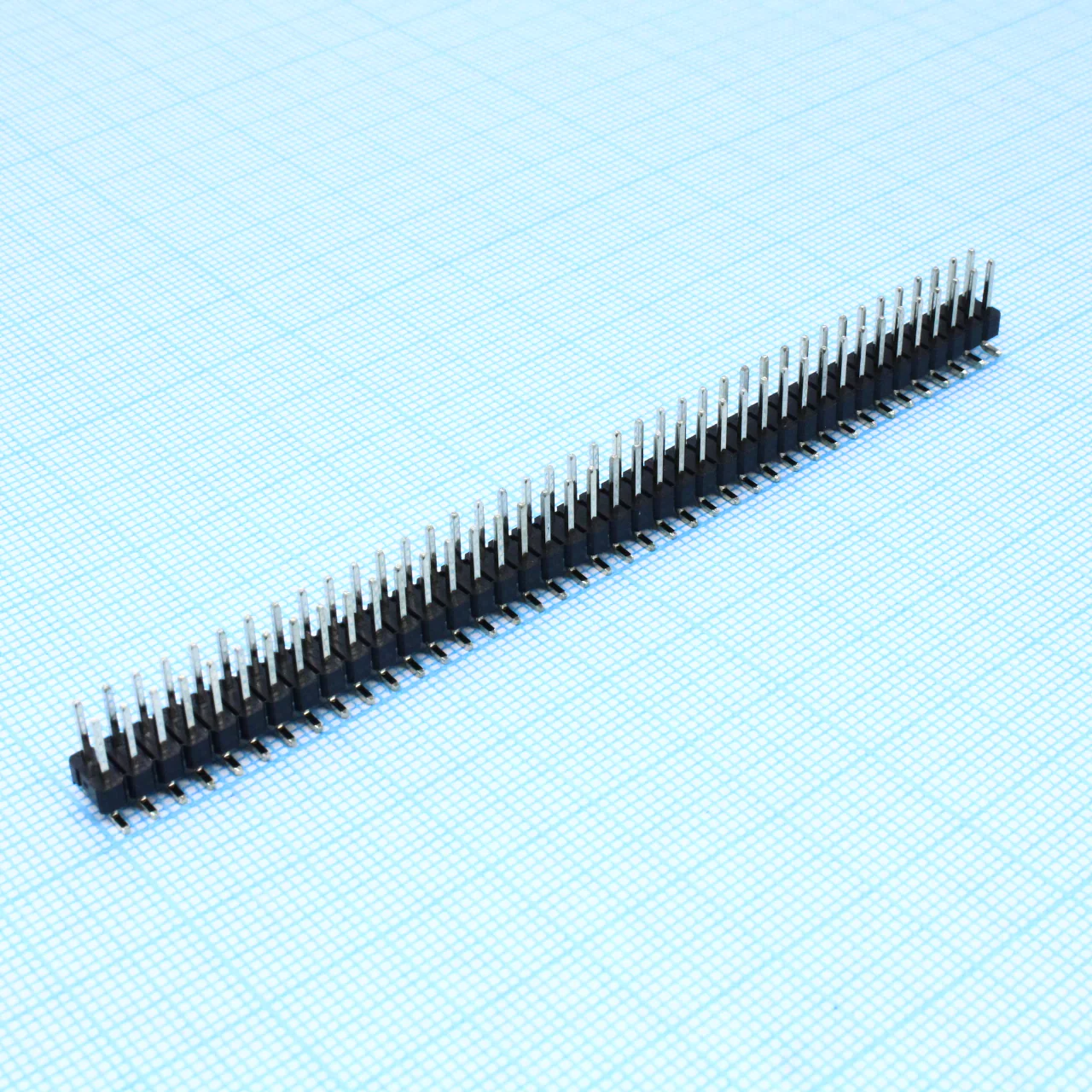 DS1022-2X40MF17XB-B - Соединитель штыревой, вилка на плату для поверхностного монтажа прямая, шаг 2,54мм