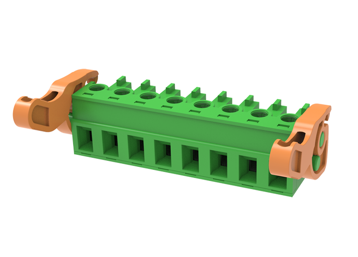 Розеточный разъем на кабель MC-RA5.08H20C-I-0001 - Розеточный разъем, прямой, на кабель, шаг: 5.08 мм, 20 полюсов, фиксация провода винтовая, исполнение: с поворотной защелкой, 320V, 8A, цвет: зеленый